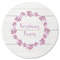 Farm House Round Rubber Backed Coaster (Personalized)
