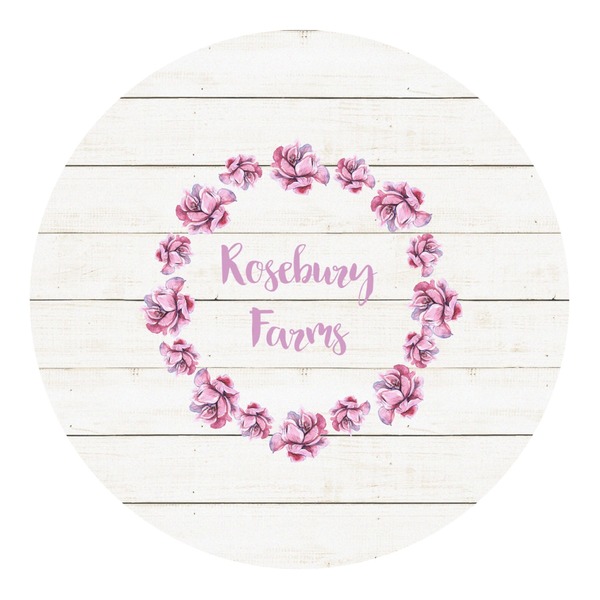 Custom Farm House Round Decal - Small (Personalized)