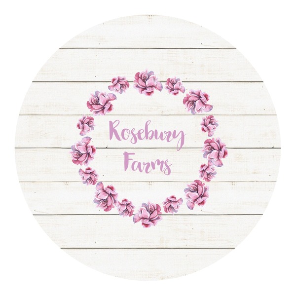 Custom Farm House Round Decal - XLarge (Personalized)