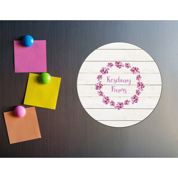 Farm House Round Fridge Magnet - LIFESTYLE