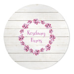Farm House 5' Round Indoor Area Rug (Personalized)