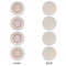 Farm House Round Linen Placemats - APPROVAL Set of 4 (single sided)
