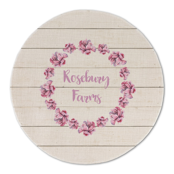 Custom Farm House Round Linen Placemat (Personalized)