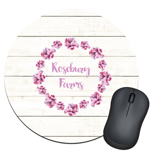 Custom Farm House Round Mouse Pad (Personalized)