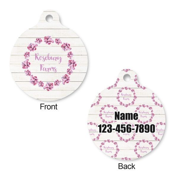 Farm House Round Pet ID Tag - Large - Approval