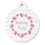 Farm House Round Pet ID Tag - Large (Personalized)
