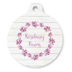 Farm House Round Pet ID Tag (Personalized)