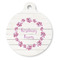 Farm House Round Pet ID Tag - Large - Front