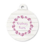 Farm House Round Pet ID Tag - Small (Personalized)