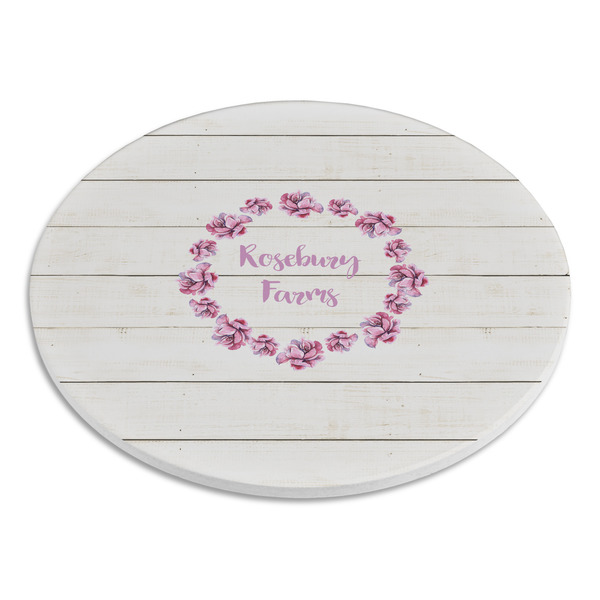 Farm House Round Stone Trivet - Angle View