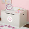Farm House Round Wall Decal on Toy Chest