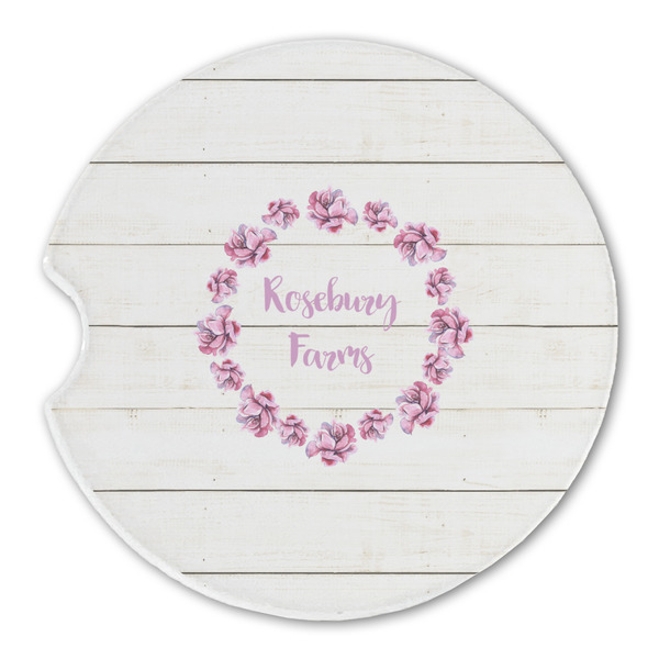 Custom Farm House Sandstone Car Coaster - Single (Personalized)