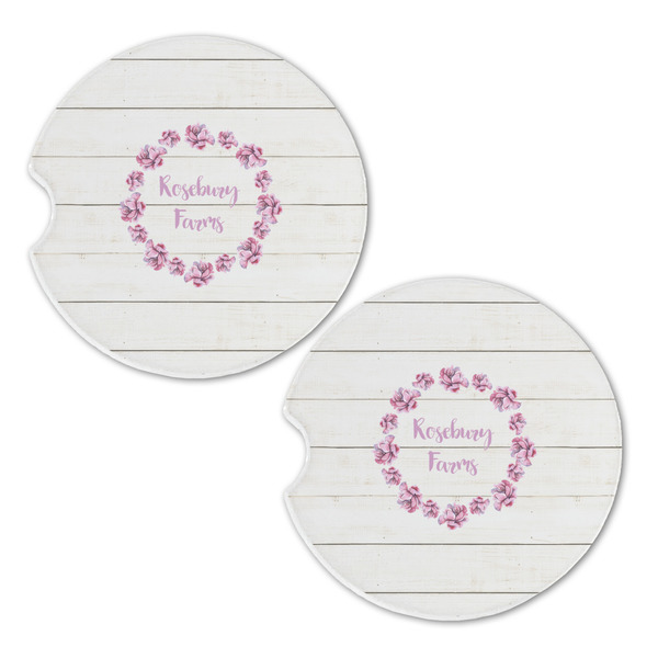 Farm House Sandstone Car Coasters - Set of 2