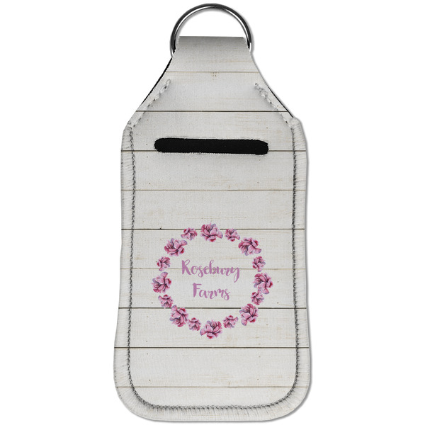 Farm House Sanitizer Holder Keychain - Large (Front)