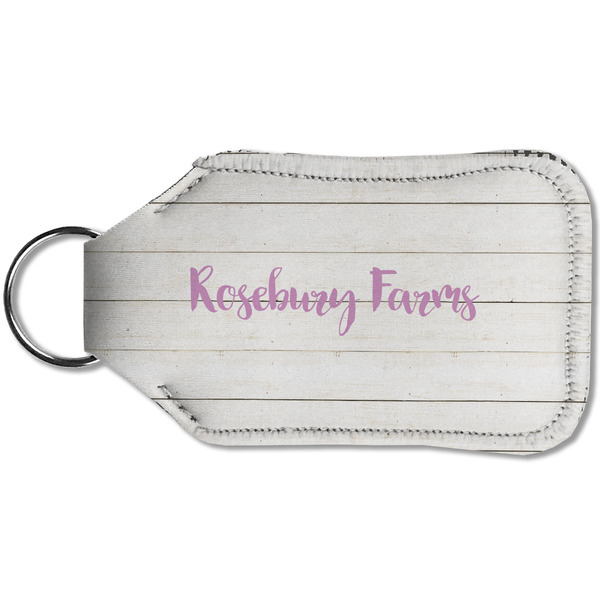 Farm House Sanitizer Holder Keychain - Small (Back)