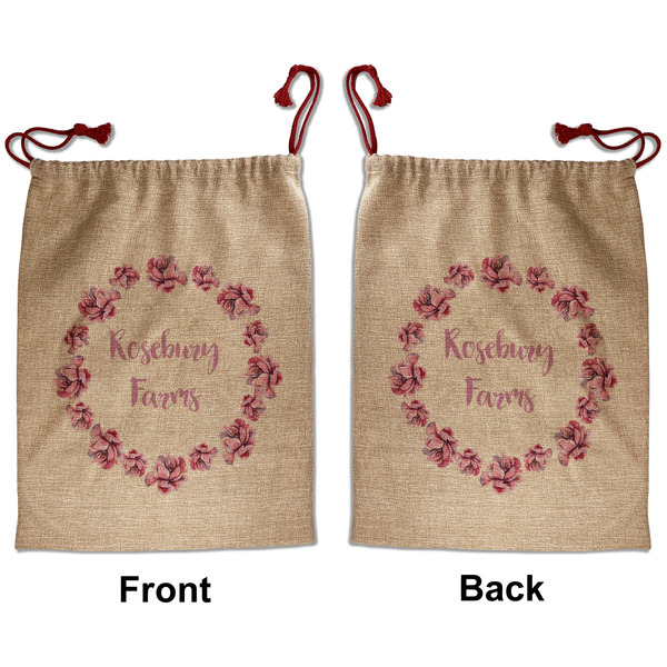 Farm House Santa Bag - Front and Back