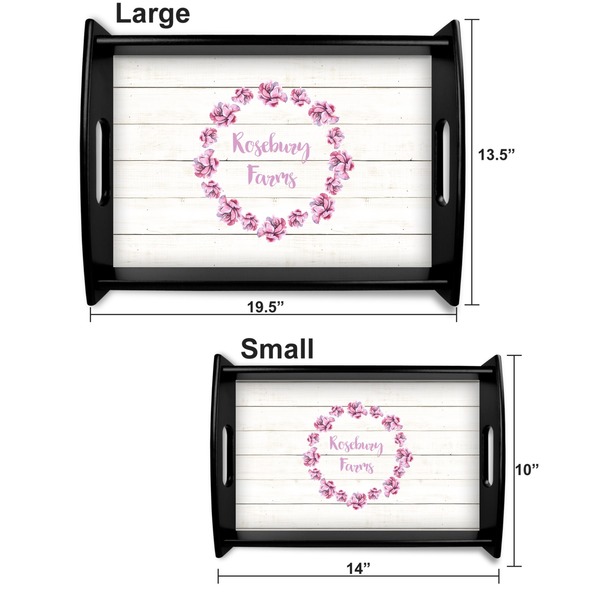 Farm House Serving Tray Black Sizes