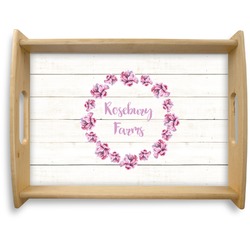 Farm House Natural Wooden Tray - Large (Personalized)