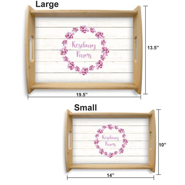 Farm House Serving Tray Wood Sizes