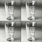 Farm House Set of Four Engraved Beer Glasses - Individual View