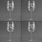 Farm House Set of Four Personalized Wineglasses (Approval)
