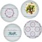 Farm House Set of 4 Glass Lunch / Dinner Plate 10" (Personalized)