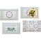 Farm House Set of 4 Glass Rectangular Lunch / Dinner Plate (Personalized)