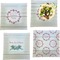 Farm House Set of 4 Glass Square Lunch / Dinner Plate 9.5" (Personalized)