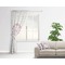 Farm House Sheer Curtain With Window and Rod - in Room Matching Pillow