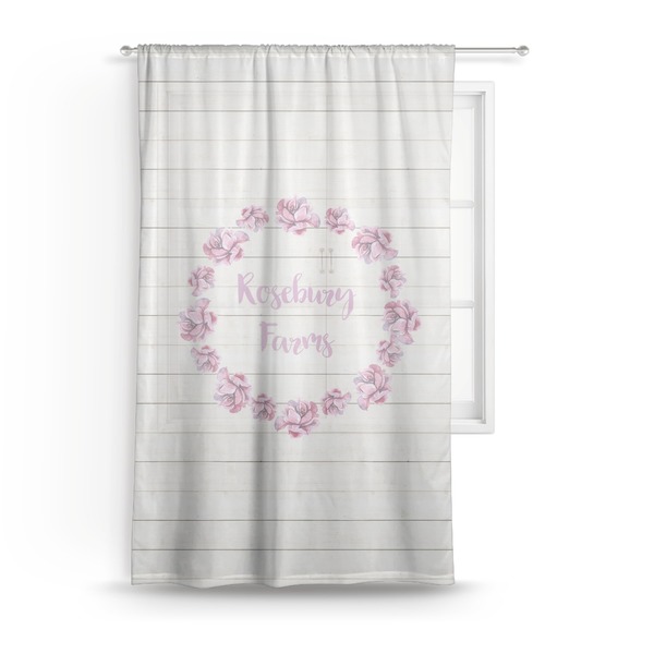 Custom Farm House Sheer Curtain (Personalized)