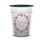 Farm House Ceramic Shot Glass - 1.5 oz - Two Tone - Set of 4 (Personalized)