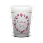 Farm House Ceramic Shot Glass - 1.5 oz - White - Set of 4 (Personalized)