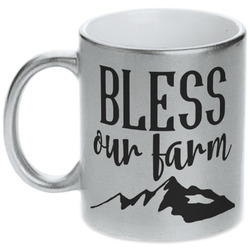 Farm House Metallic Silver Mug (Personalized)