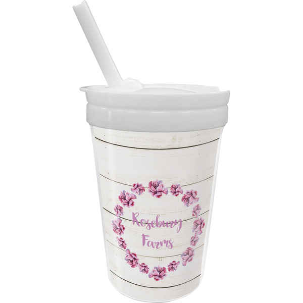 Custom Farm House Sippy Cup with Straw (Personalized)