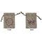 Farm House Small Burlap Gift Bag - Front and Back