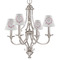 Farm House Small Chandelier Shade - LIFESTYLE (on chandelier)