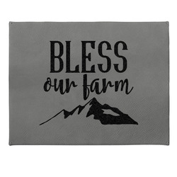 Farm House Small Gift Box w/ Engraved Leather Lid