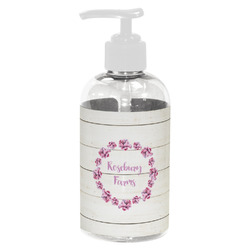 Farm House Plastic Soap / Lotion Dispenser (8 oz - Small - White) (Personalized)
