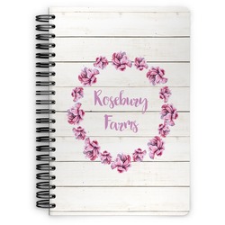 Farm House Spiral Notebook - 7x10 w/ Name or Text