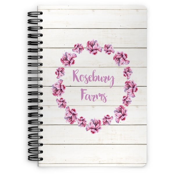 Custom Farm House Spiral Notebook - 7x10 w/ Name or Text