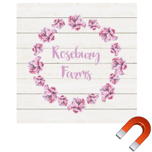 Custom Farm House Square Car Magnet - 10" (Personalized)