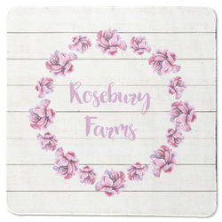 Farm House Square Rubber Backed Coaster (Personalized)