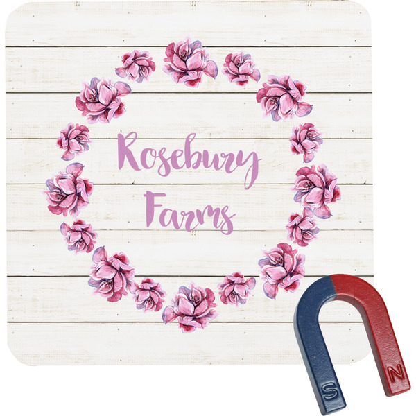 Custom Farm House Square Fridge Magnet (Personalized)