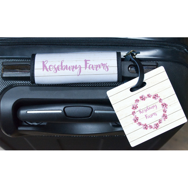 Farm House Square Luggage Tag & Handle Wrap - In Context