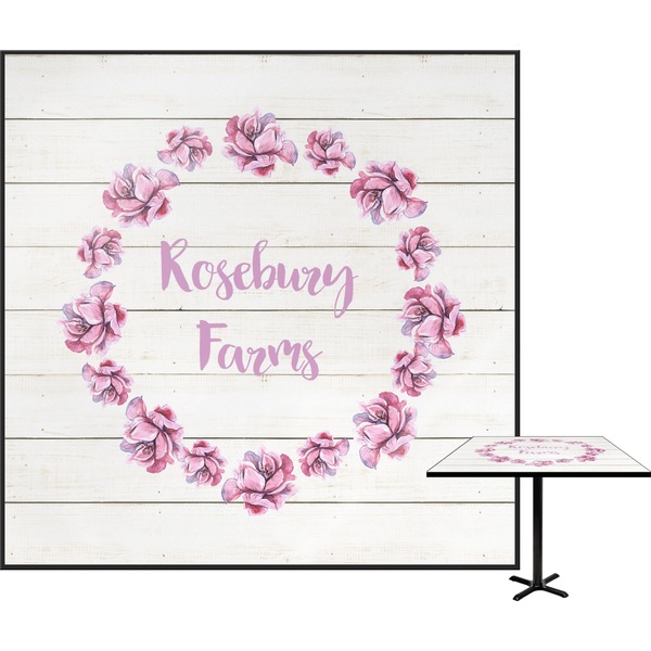 Custom Farm House Square Table Top - 30" (Personalized)