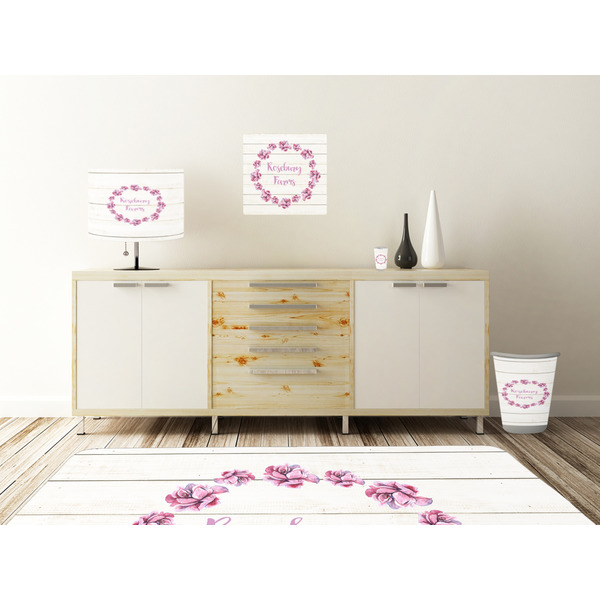 Farm House Square Wall Decal Wooden Desk