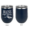 Farm House Stainless Wine Tumblers - Navy - Single Sided - Approval