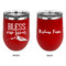 Farm House Stainless Wine Tumblers - Red - Double Sided - Approval