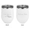 Farm House Stainless Wine Tumblers - White - Double Sided - Approval