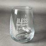 Farm House Stemless Wine Glass - Engraved